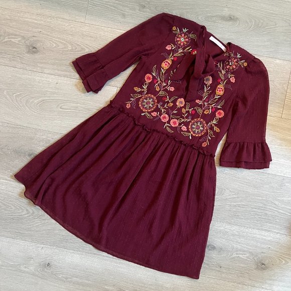 Zara Embroidered Dress (Boho + Floral) - Picture 4 of 7